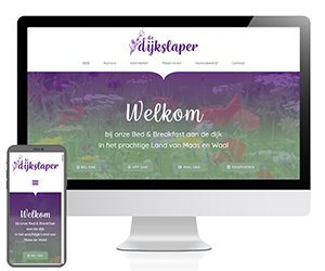 Website laten maken door professionele webbouwer in Wijchen? B&B de Dijkslaper in Afferden ging jou voor!