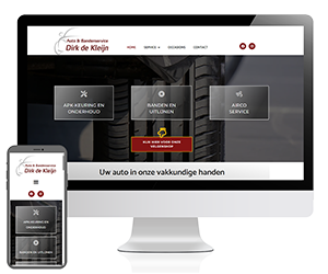 Website laten maken door professionele webbouwer in Wijchen? Autogarage Dirk de Kleijn in Wijchen ging jou voor!